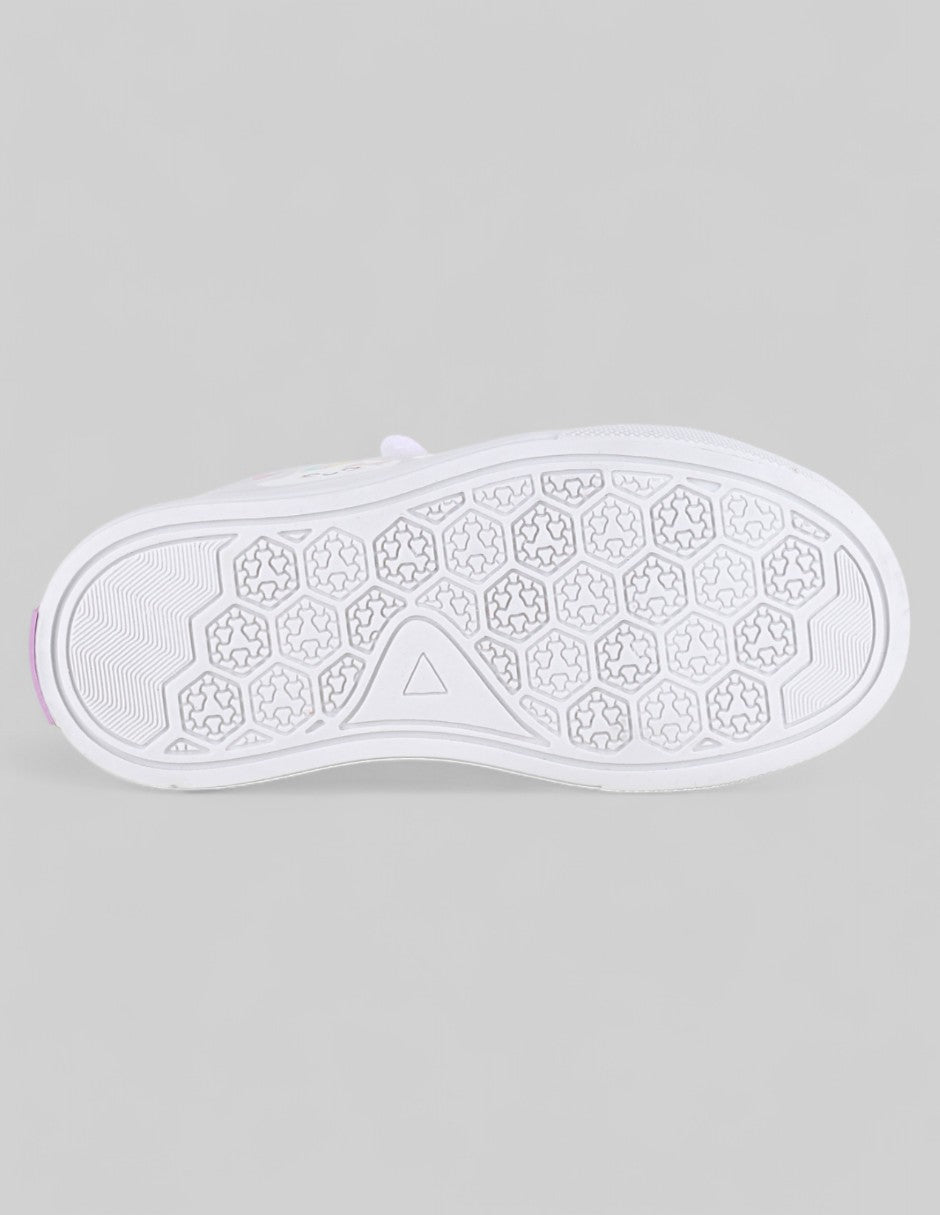 Tenis Kids  en Sintético – Blanco