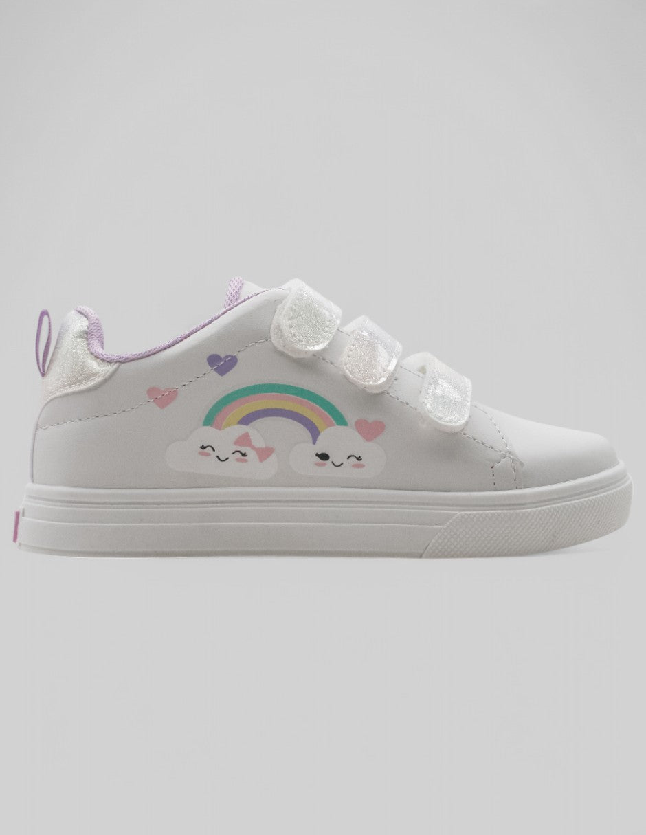 Tenis Kids en Piel vegana – Blanco