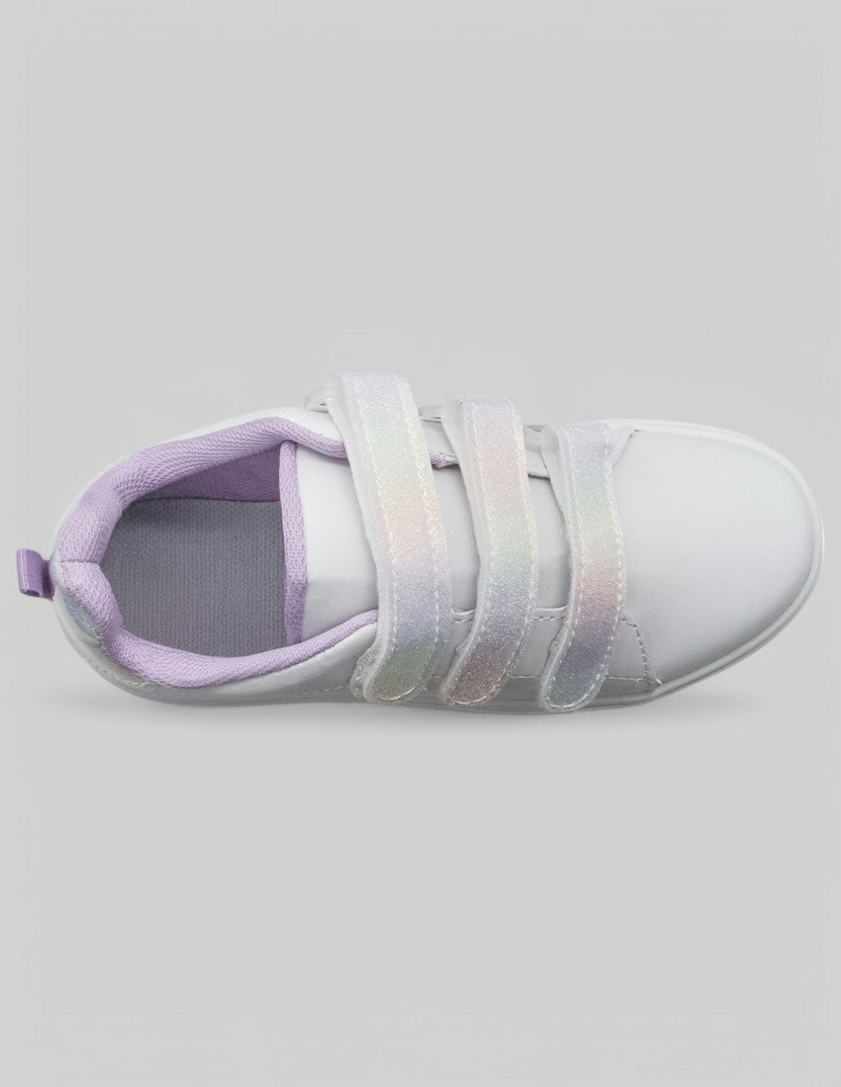 Tenis Kids en Piel vegana – Blanco