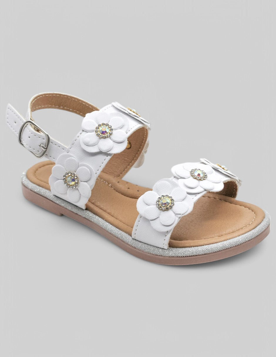 Sandalias Exterior Piel vegana Color Blanco Para Niña De RBCOLLECTION