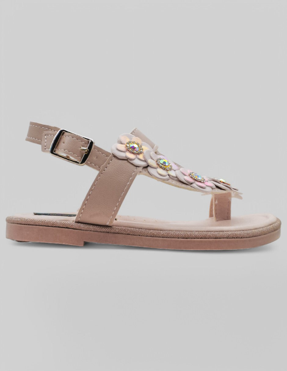 Sandalias Kids en Piel vegana – Rosa