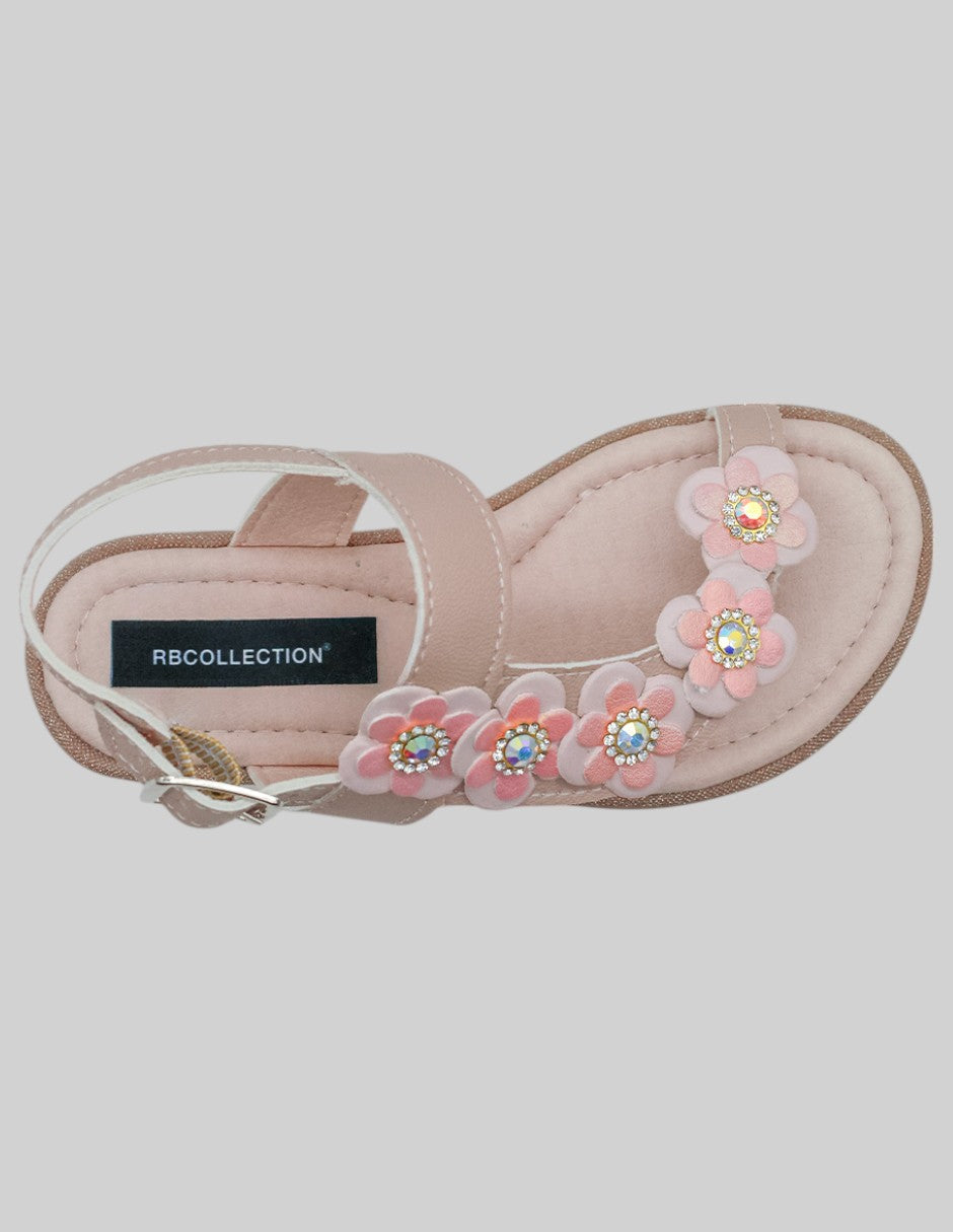 Sandalias Kids en Piel vegana – Rosa