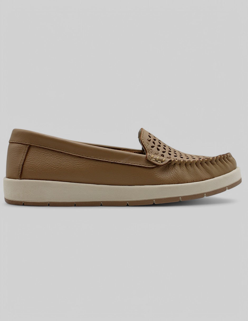 Mocasines HAND MADE Piel - Café