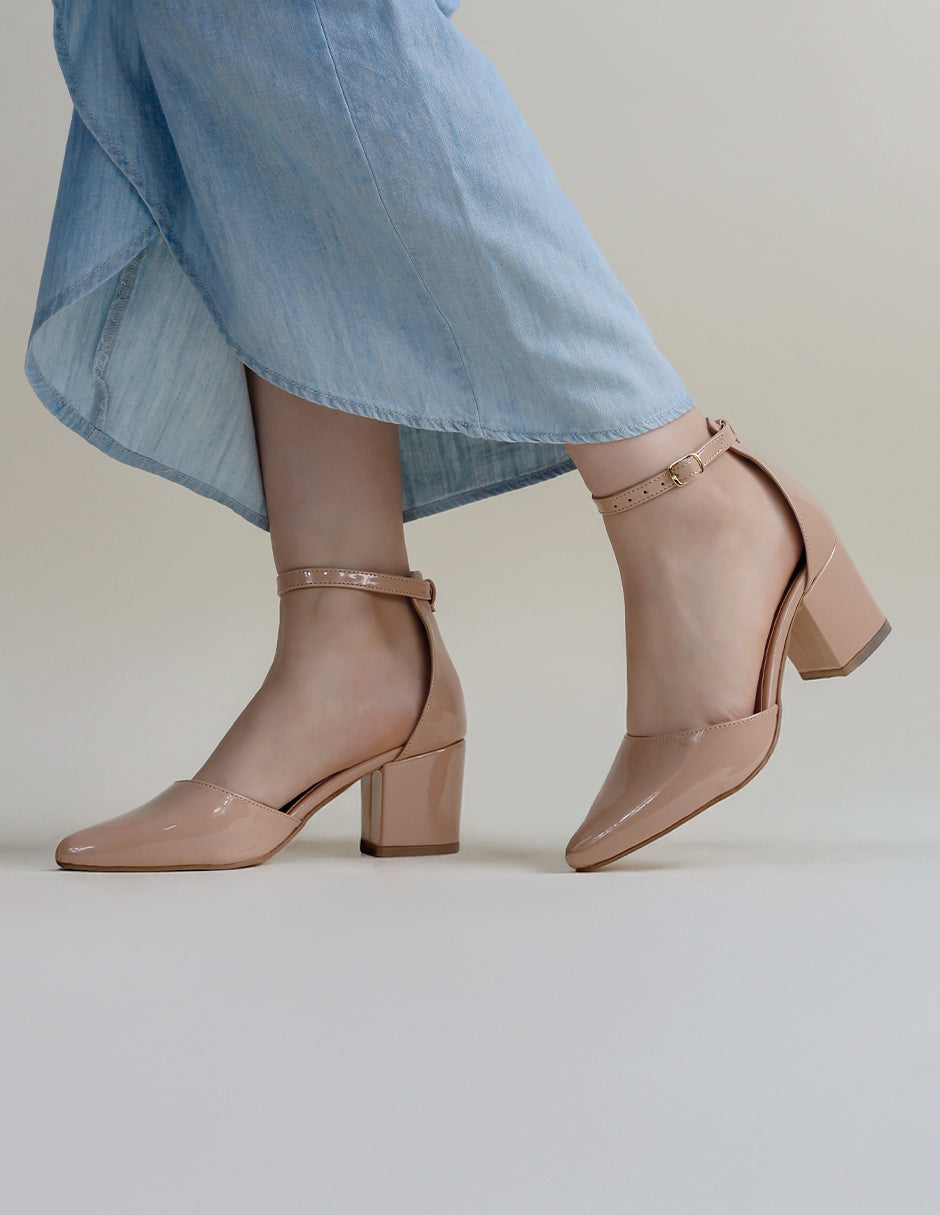 Zapatillas Lady en Charol – Café