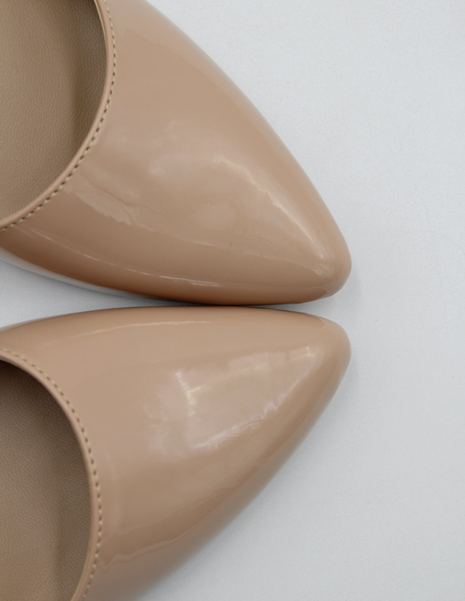 Zapatillas Lady en Charol – Café