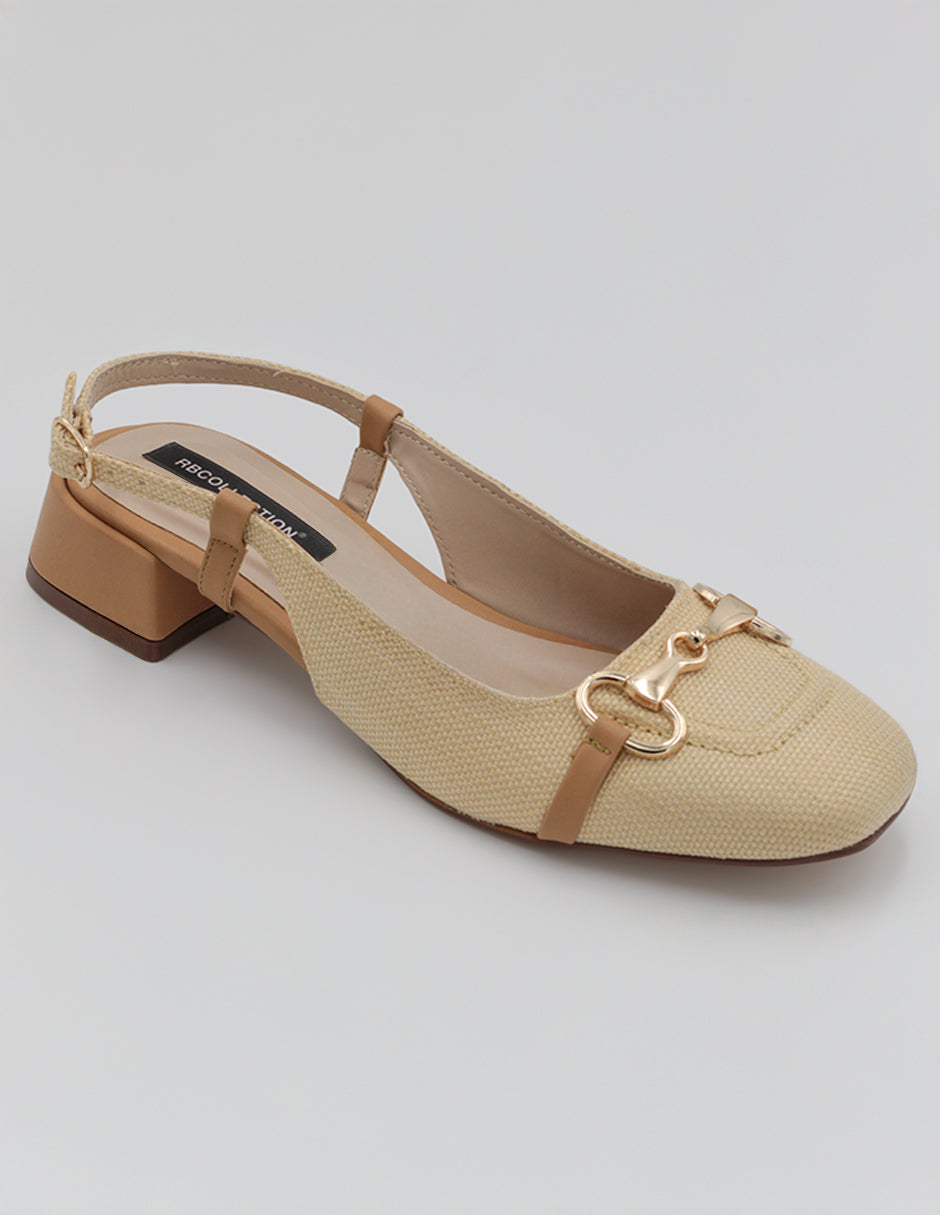 Zapatillas Exterior Textil Color Beige  Para Mujer De RBCOLLECTION