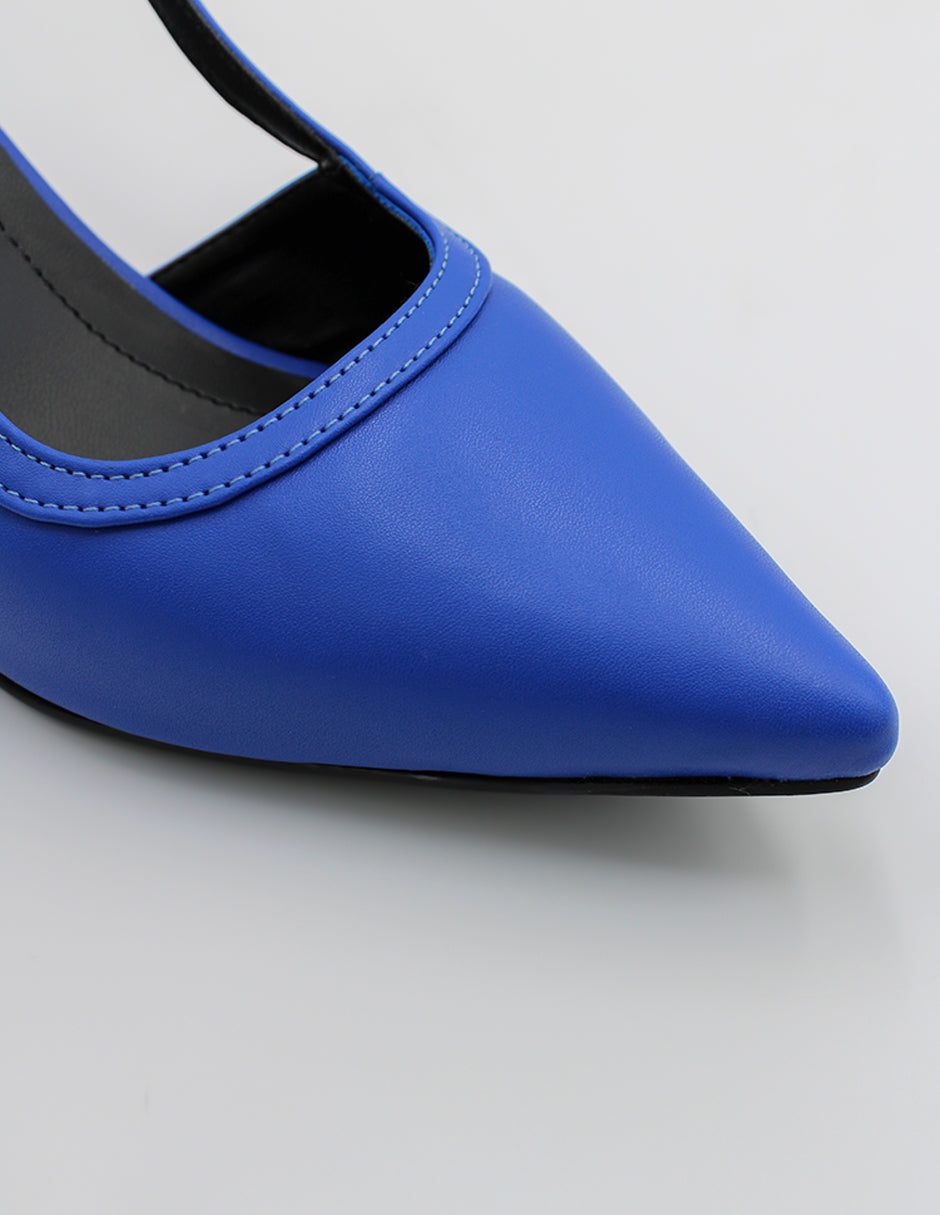 Zapatillas Kitten en Piel vegana – Azul