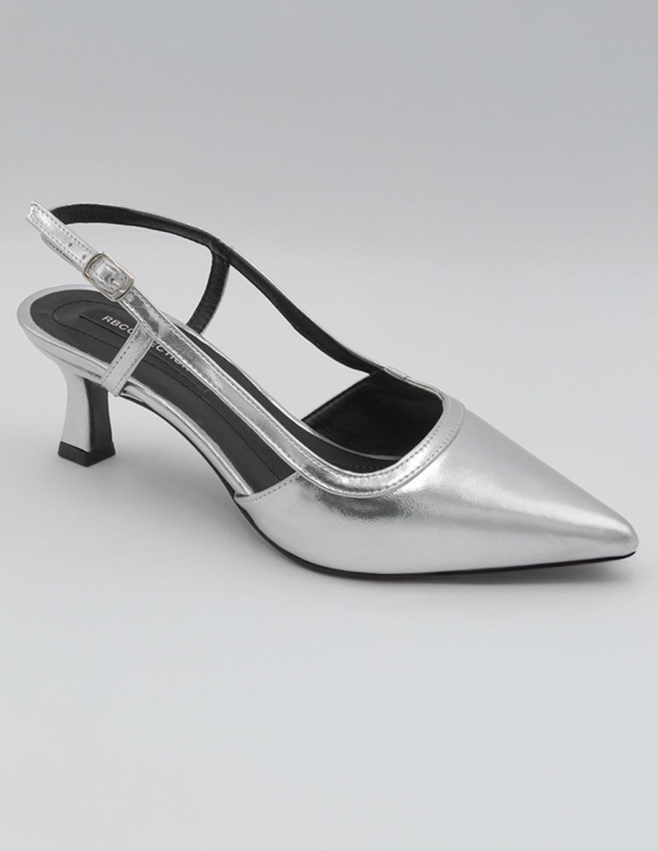 Zapatillas Exterior Piel vegana Color Plata Para Mujer De RBCOLLECTION