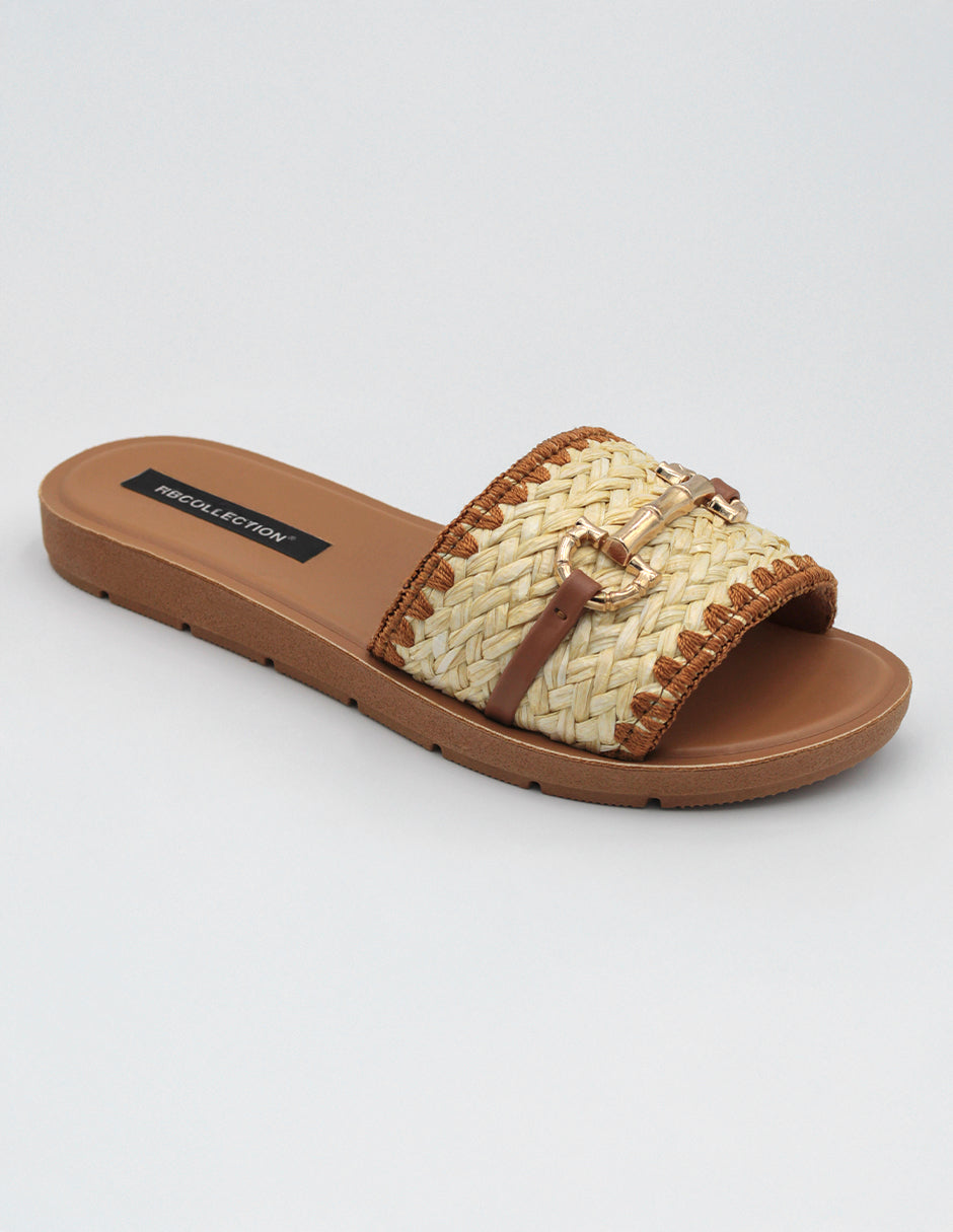 Sandalias de piso Soft en Textil – Beige