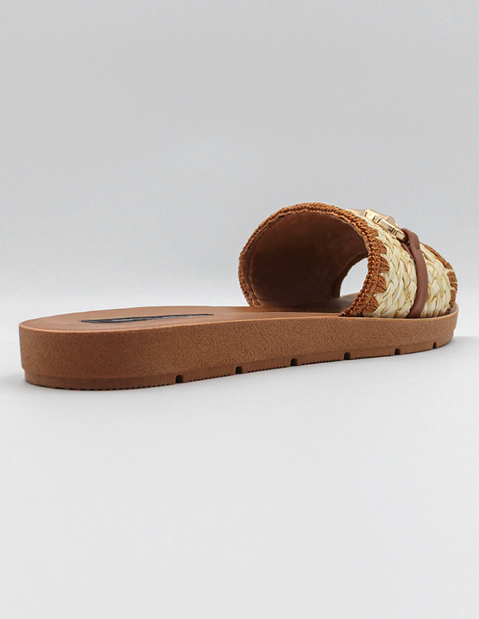 Sandalias de piso Soft en Textil – Beige