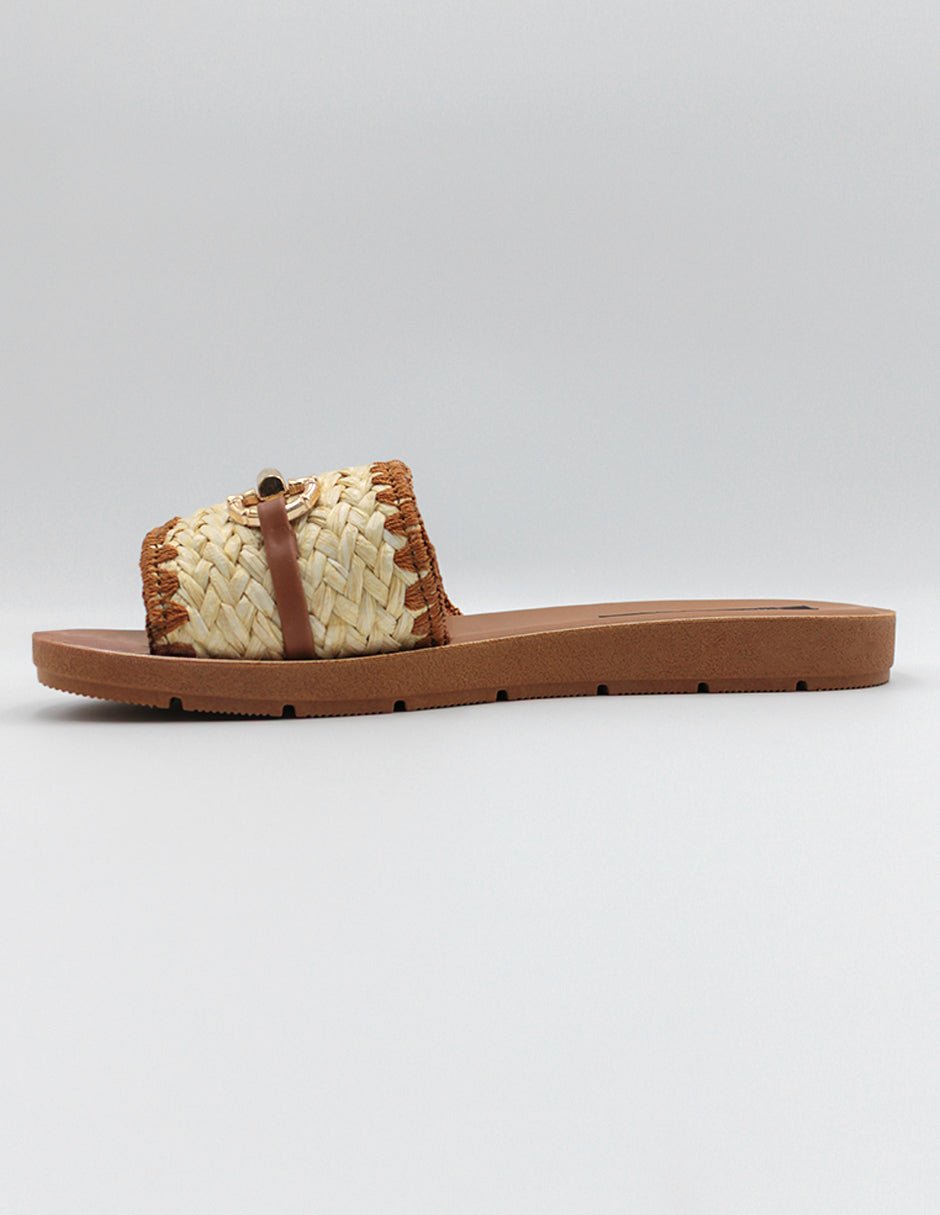 Sandalias de piso Soft en Textil – Beige