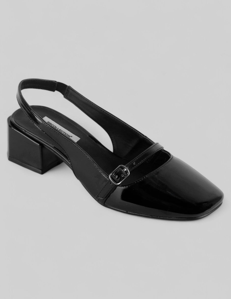 Zapatillas Exterior Charol Color Negro Para Mujer De RBCOLLECTION