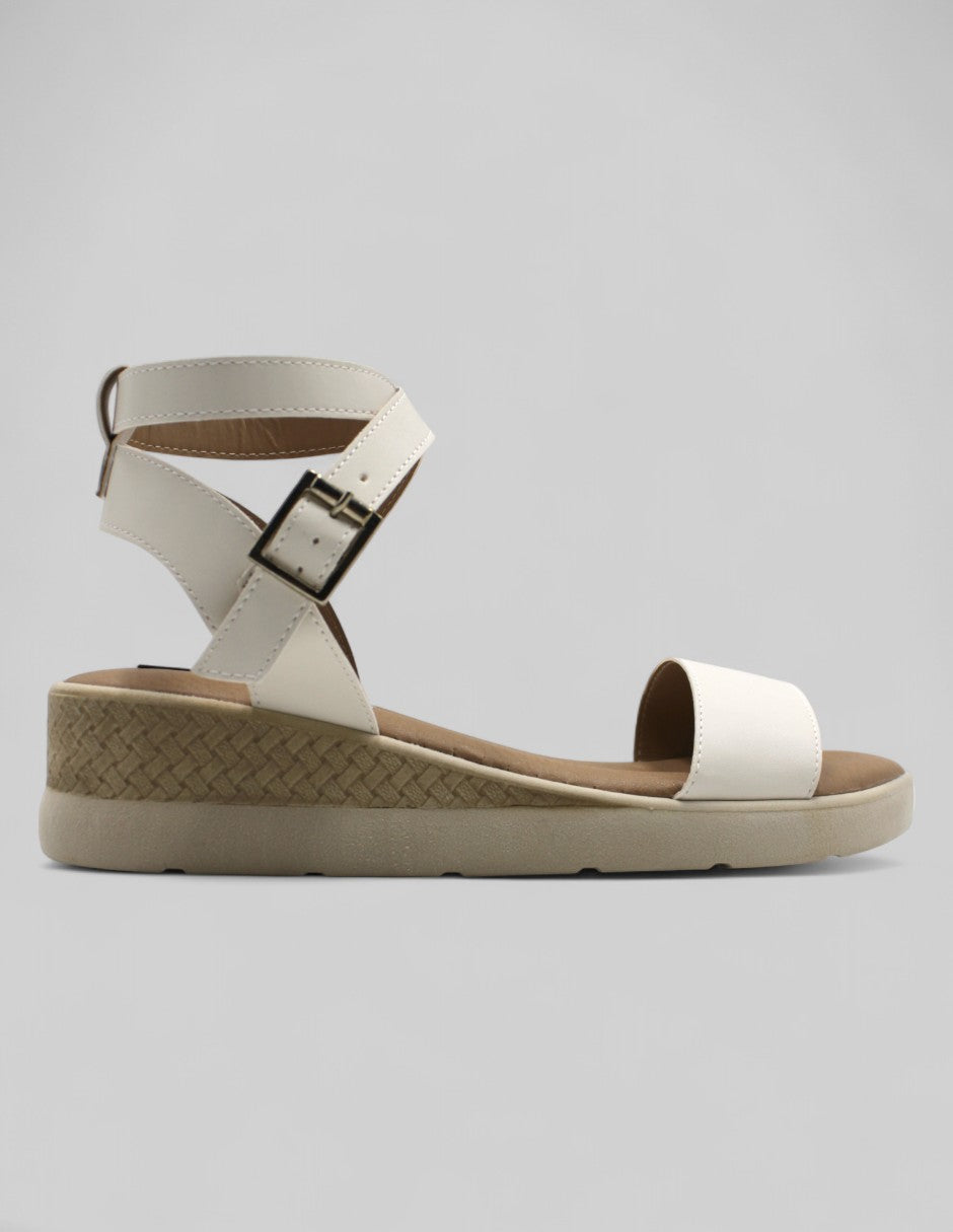 Sandalias con plataforma Onne Piel vegana - Beige