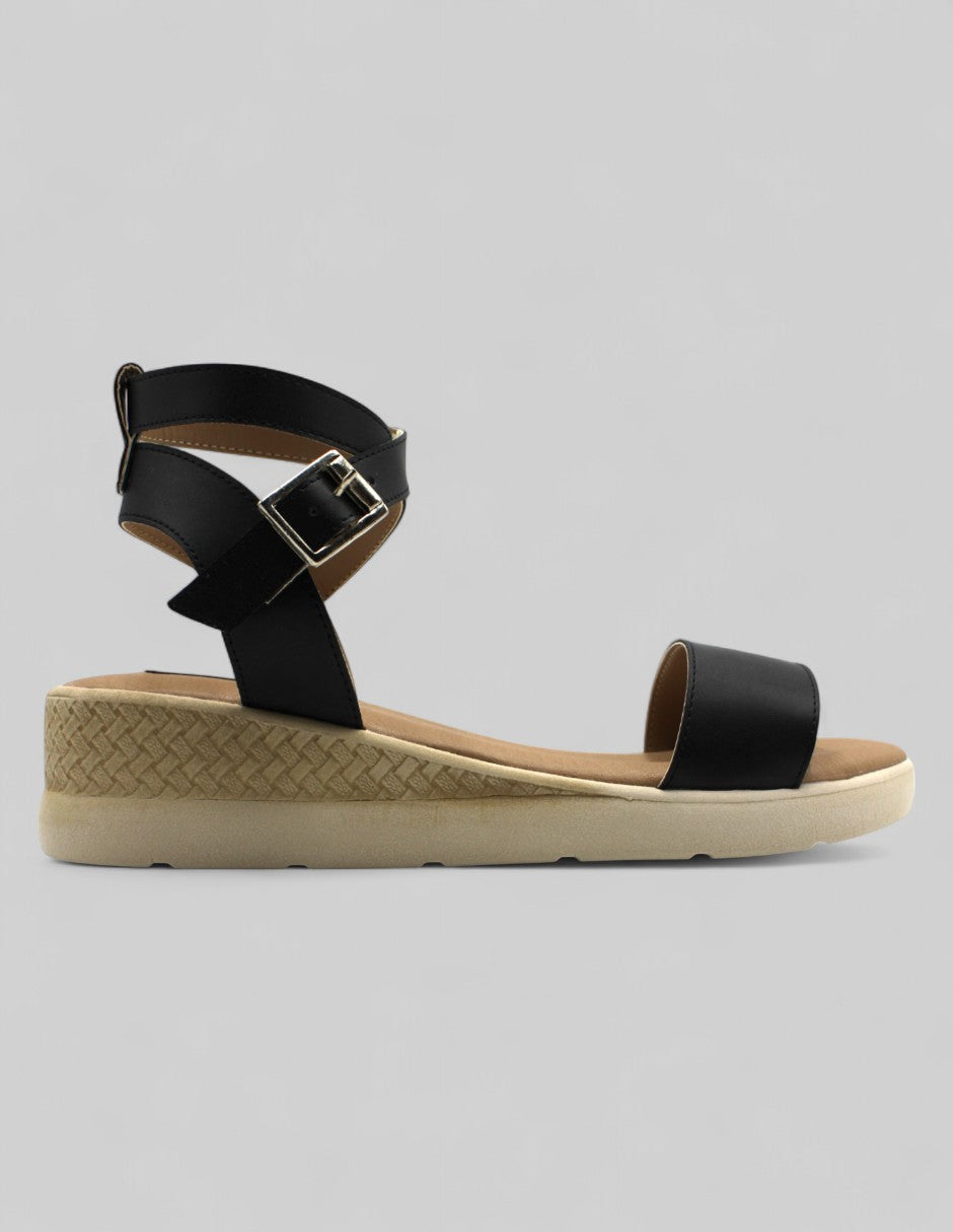 Sandalias con plataforma Onne Piel vegana - Negro