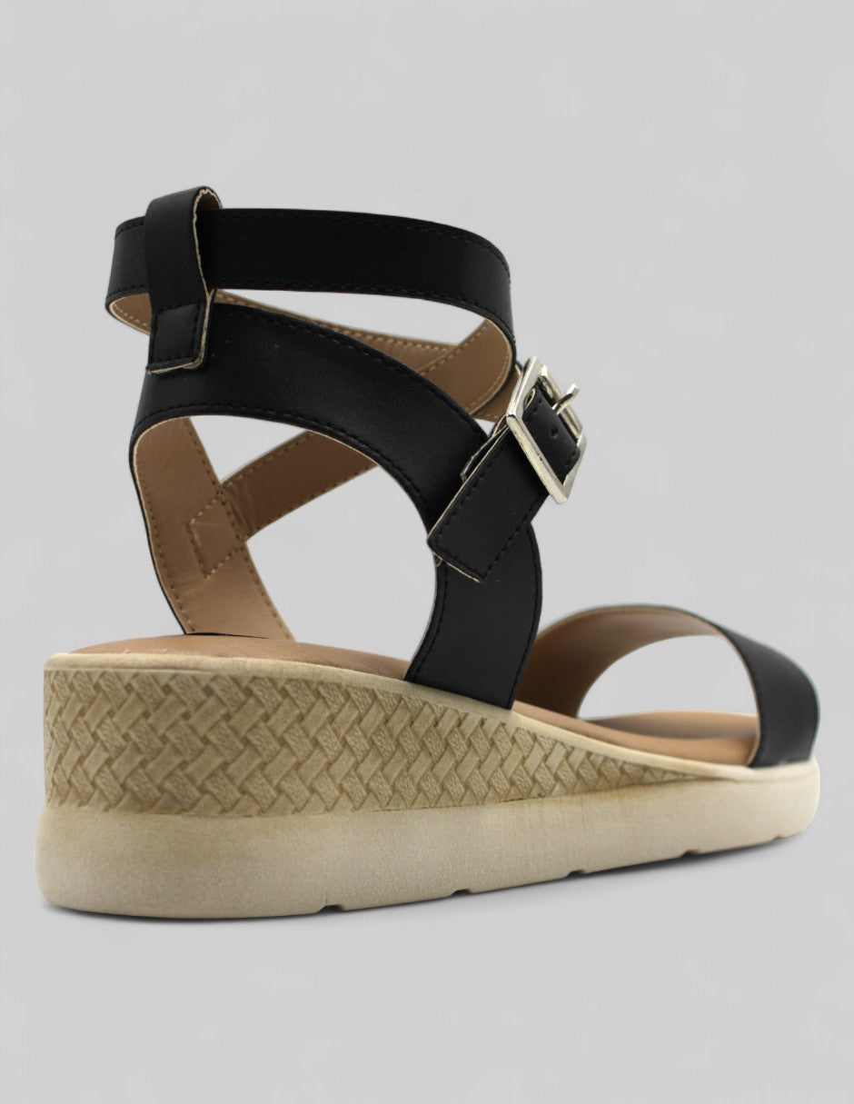 Sandalias con plataforma Onne Piel vegana - Negro