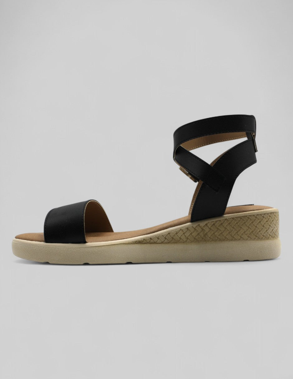 Sandalias con plataforma Onne Piel vegana - Negro