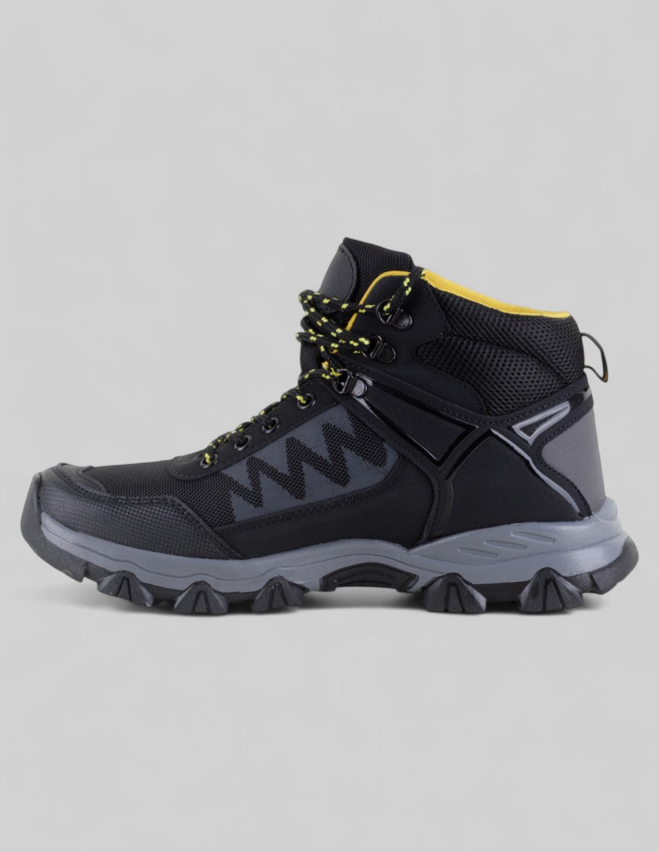 Botas para senderismo Hand made en Piel vegana – Negro