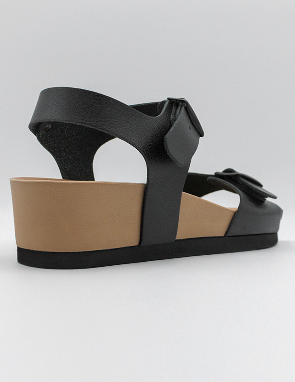 Sandalias con plataforma Yuri en Piel vegana – Negro