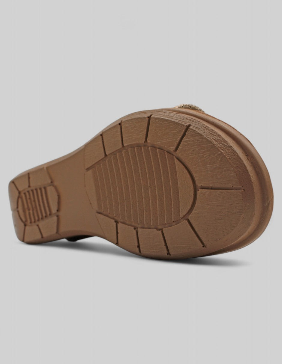 Sandalias con plataforma Daily  Textil - Café