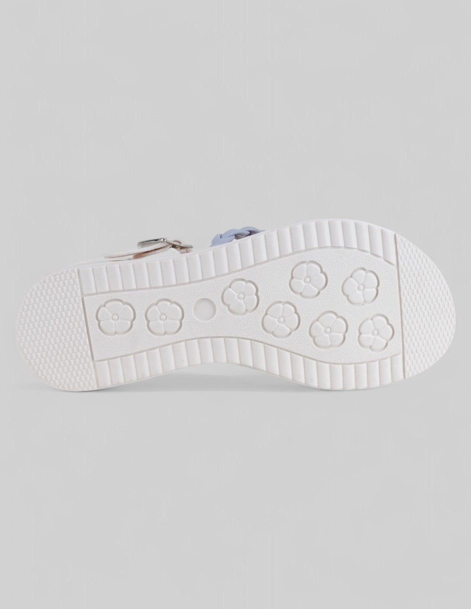 Sandalias Kids  en Sintético – Blanco