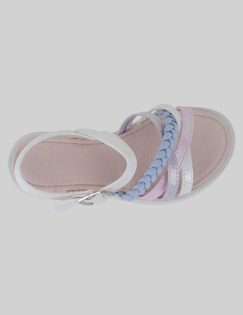 Sandalias Kids  en Sintético – Blanco