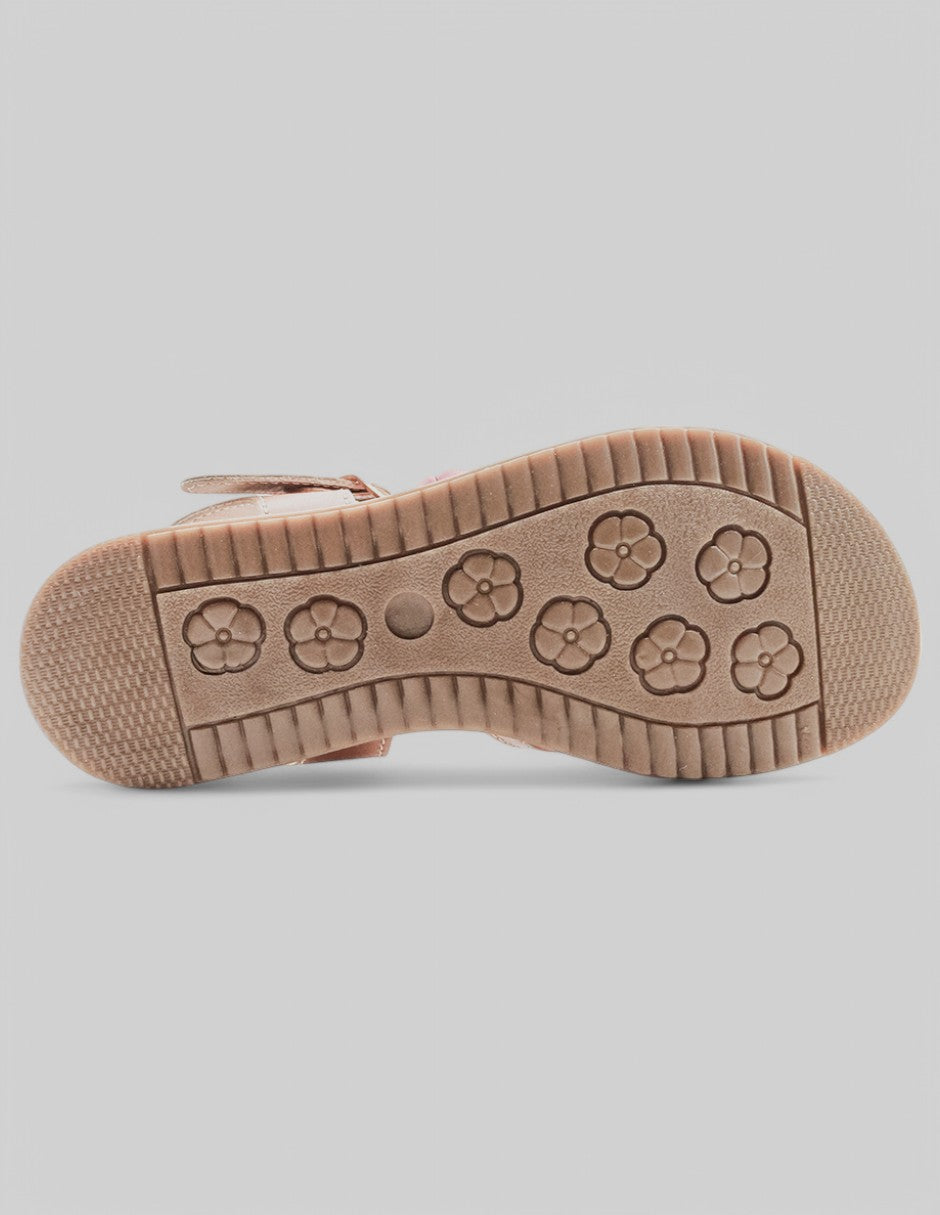 Sandalias Kids en Piel – Rosa