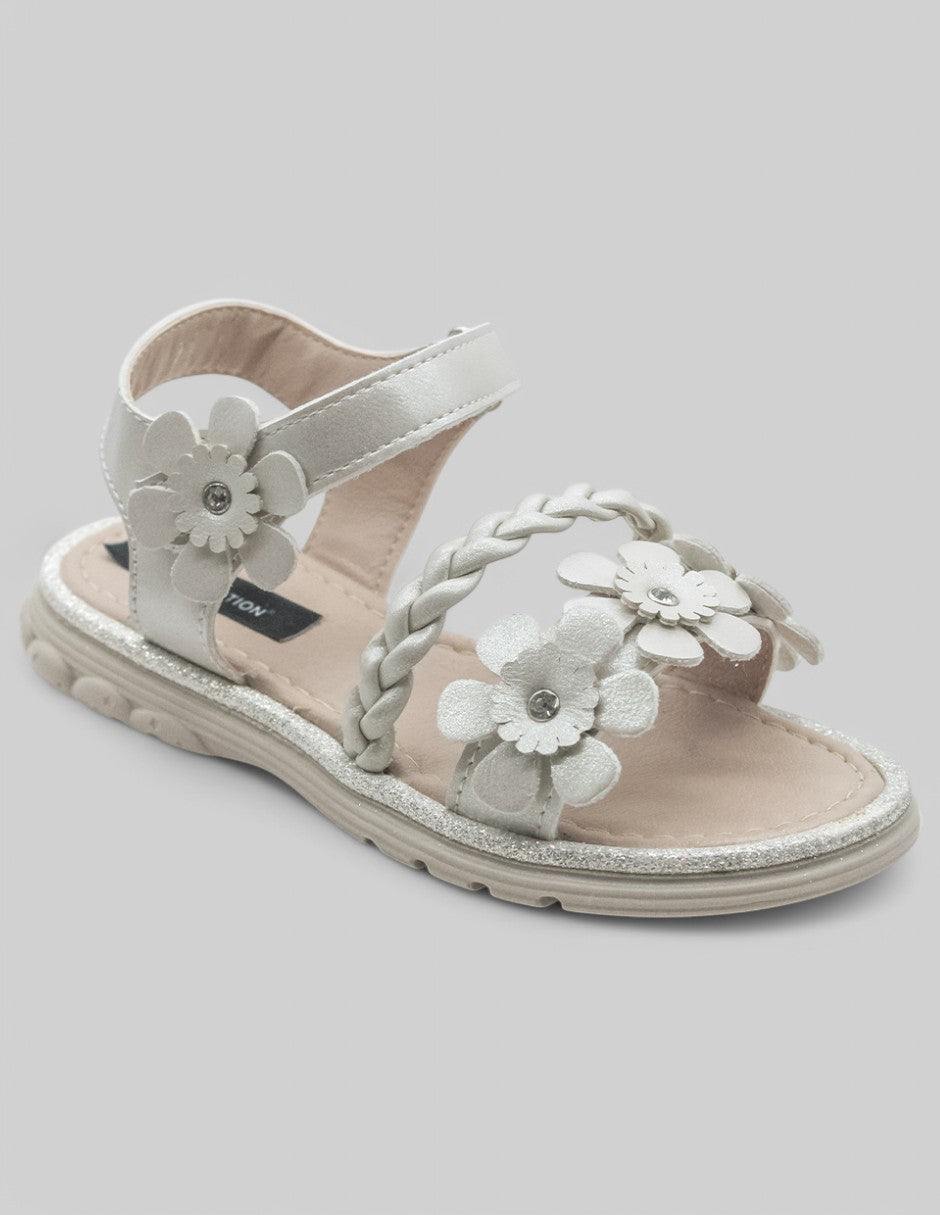 Sandalias Exterior Piel vegana Color Late Para Niña De RBCOLLECTION