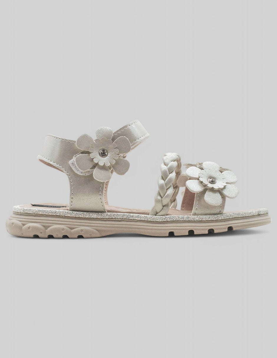 Sandalias Kids en Piel vegana – Blanco