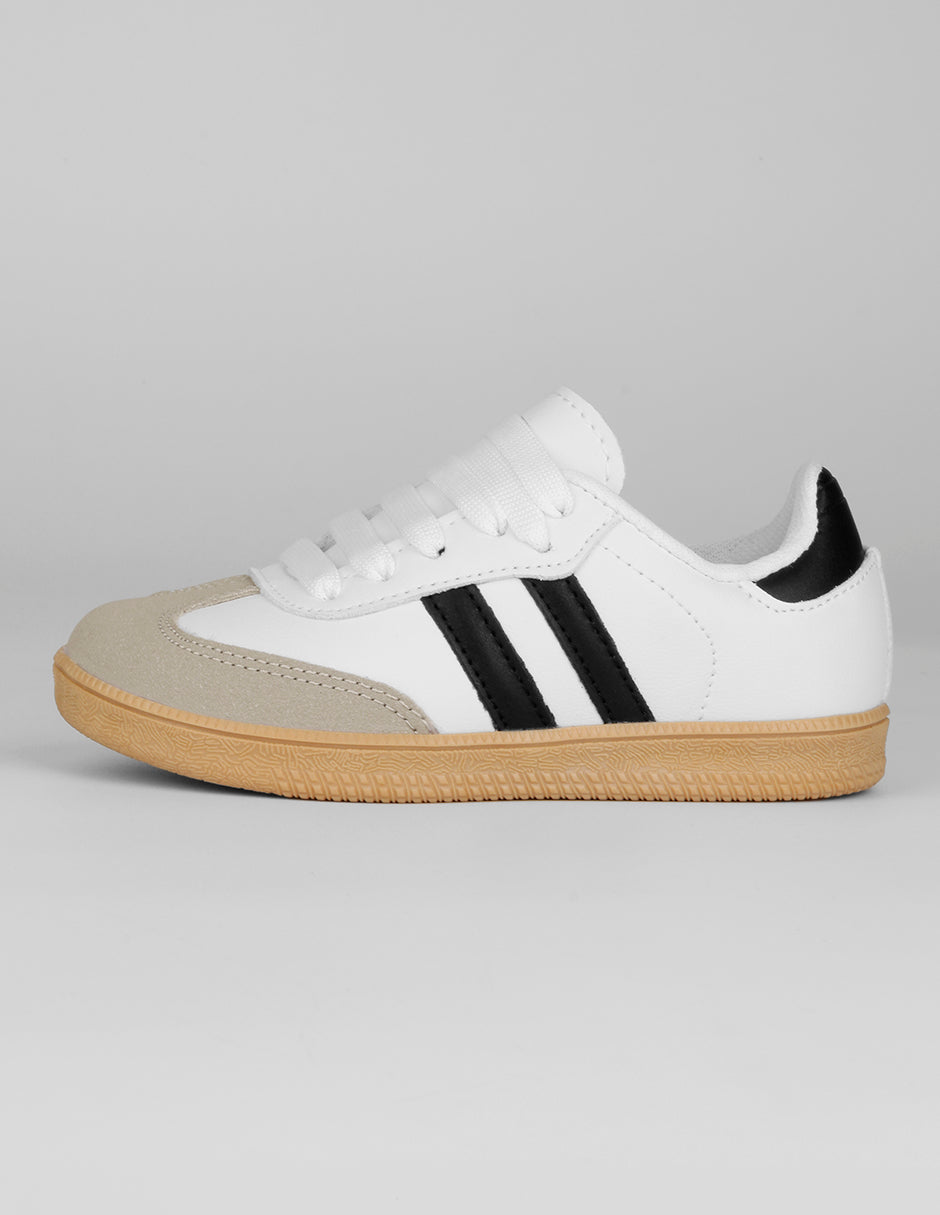 Tenis Kids en Piel vegana – Blanco