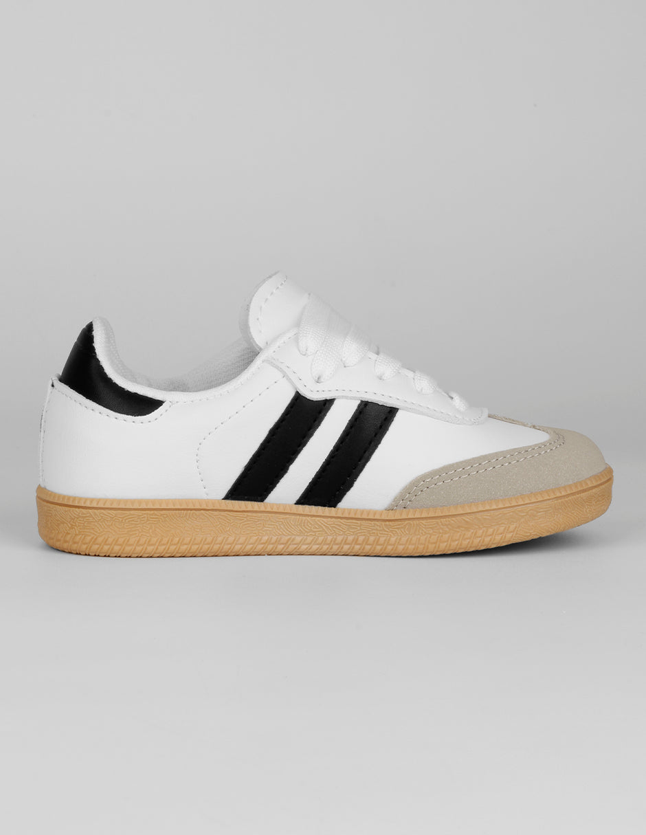 Tenis Kids en Piel vegana – Blanco
