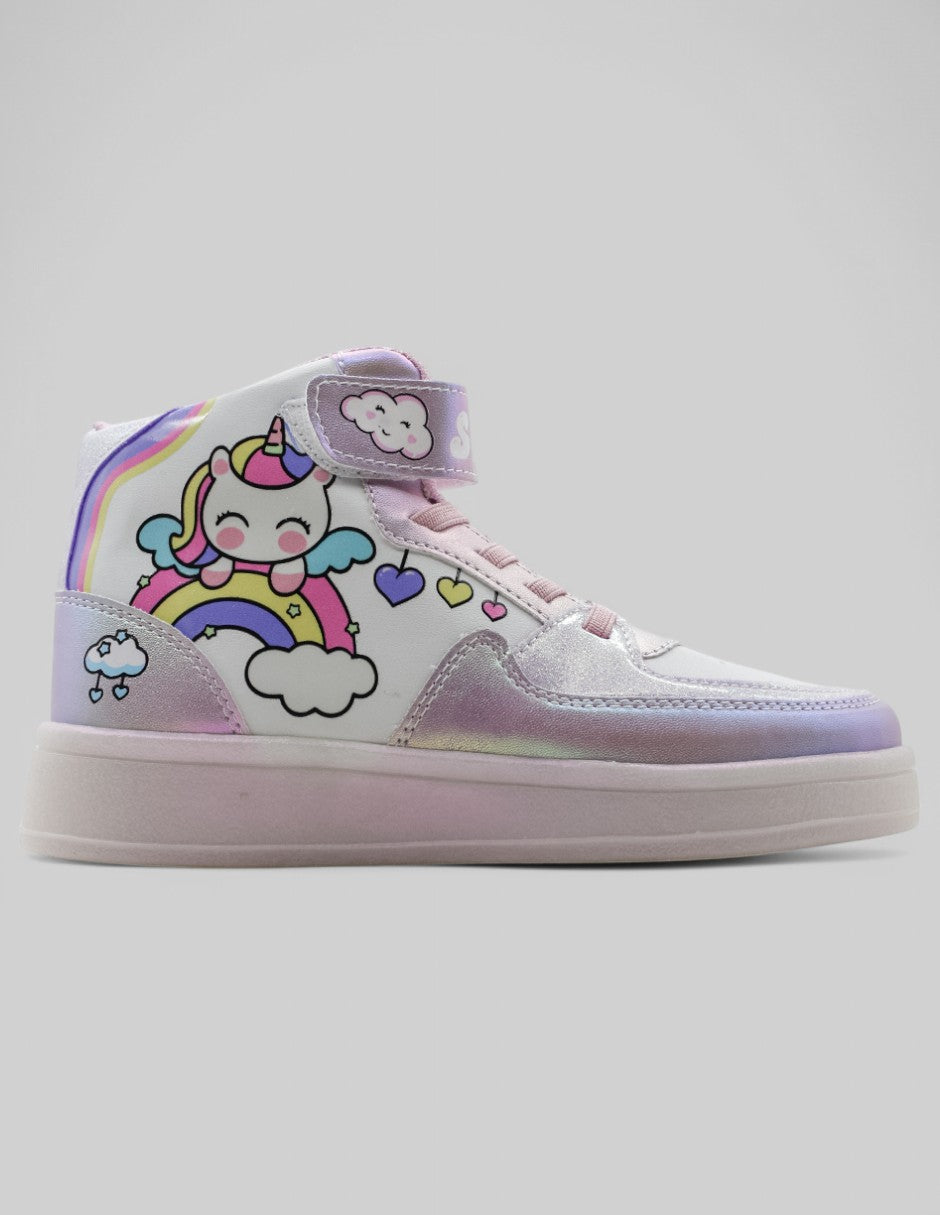 Tenis Kids en Piel vegana – Morado