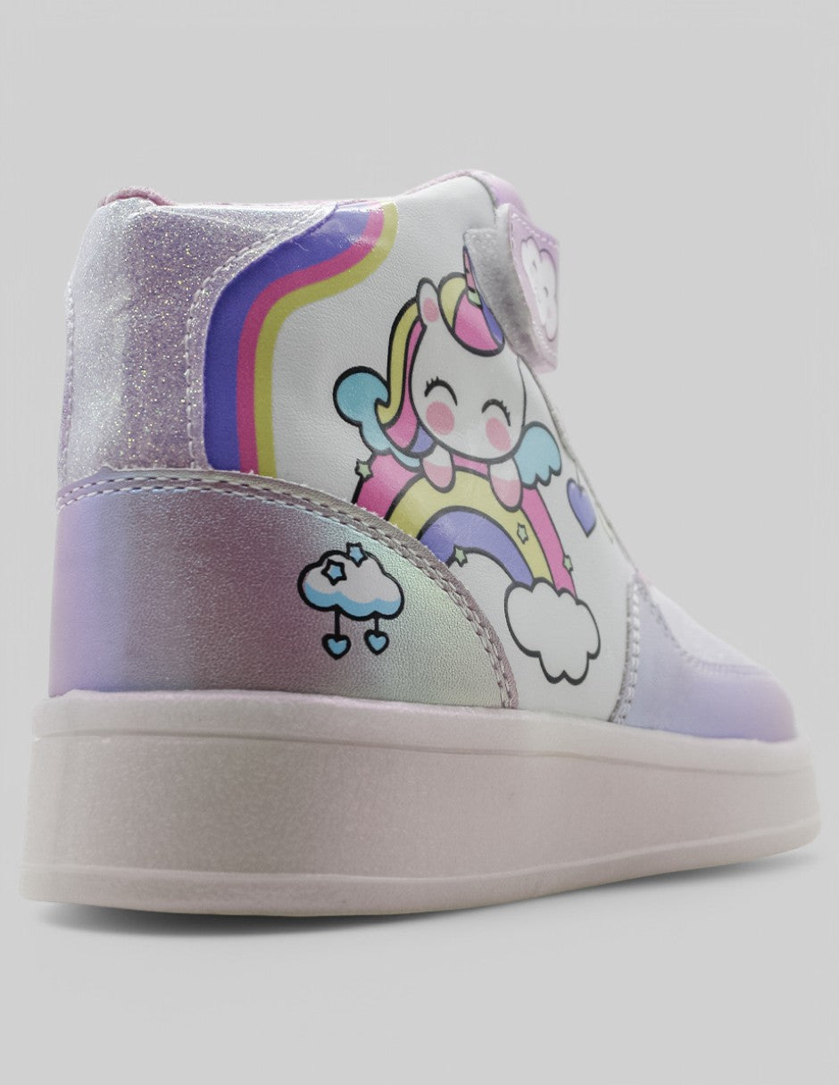 Tenis Kids en Piel vegana – Morado