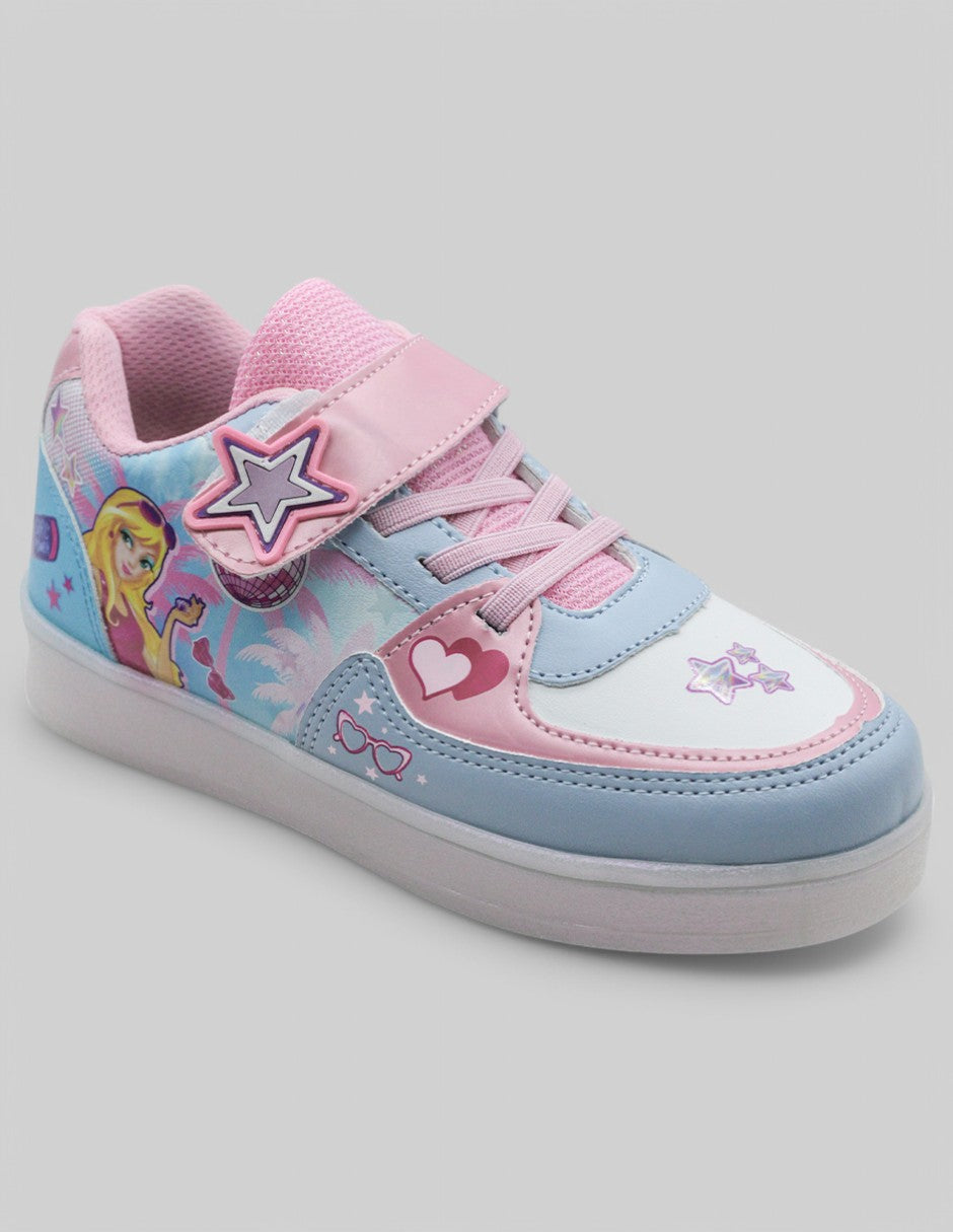 Tenis Exterior Piel vegana Color Azul Para Niña De RBCOLLECTION