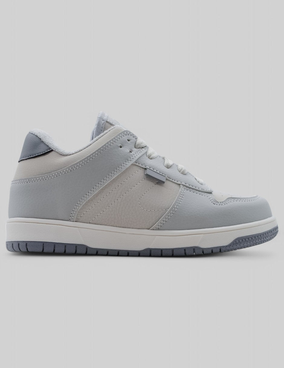 Tenis Kids en Piel vegana – Gris