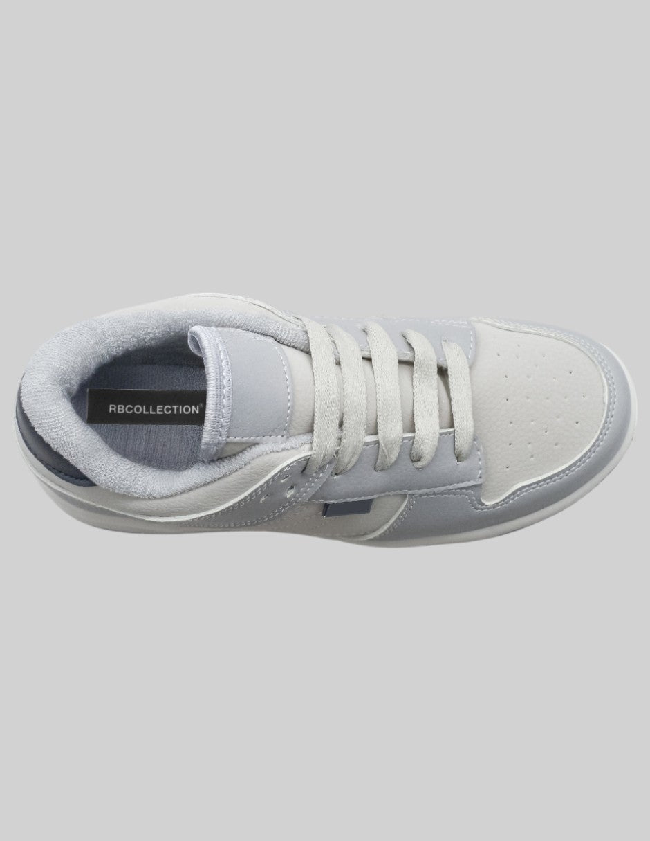 Tenis Kids en Piel vegana – Gris