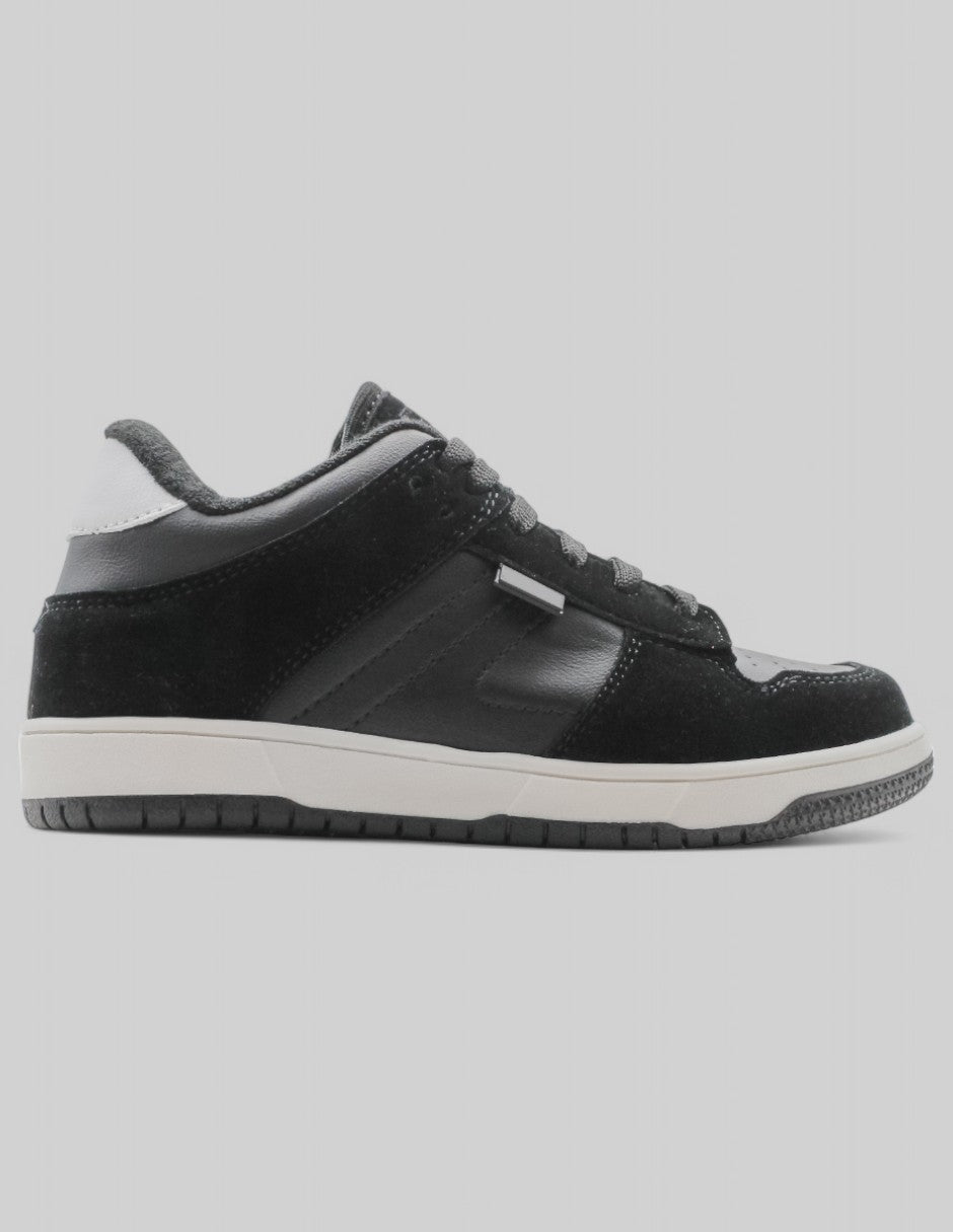 Tenis Kids en Gamuza – Negro