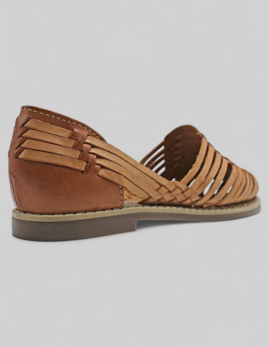 Sandalias de piso HAND MADE Piel - Café