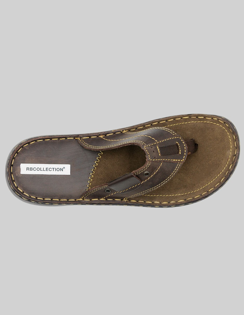 Sandalias clásicas Hand Made en Piel – Café
