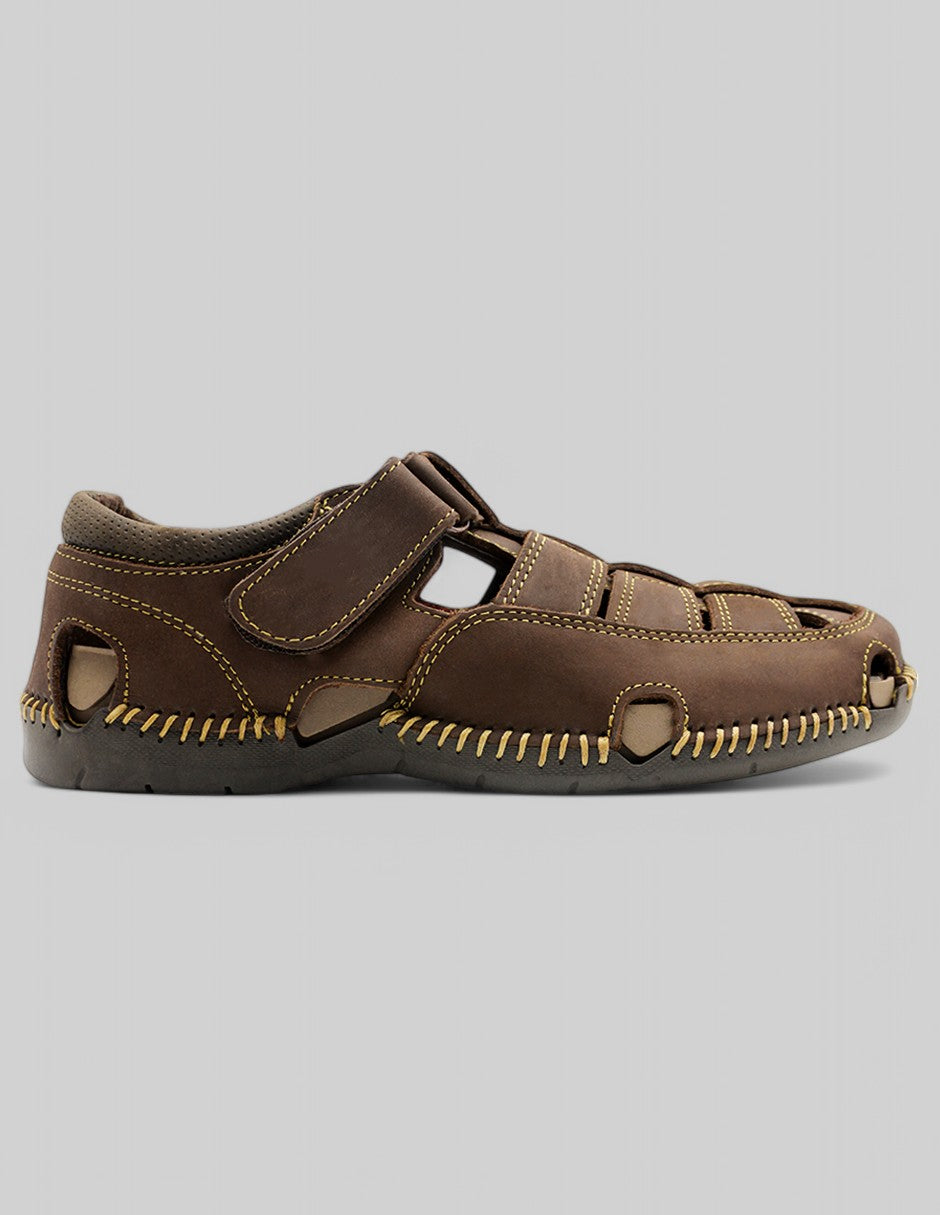 Sandalias casuales Hand Made en Piel – Café