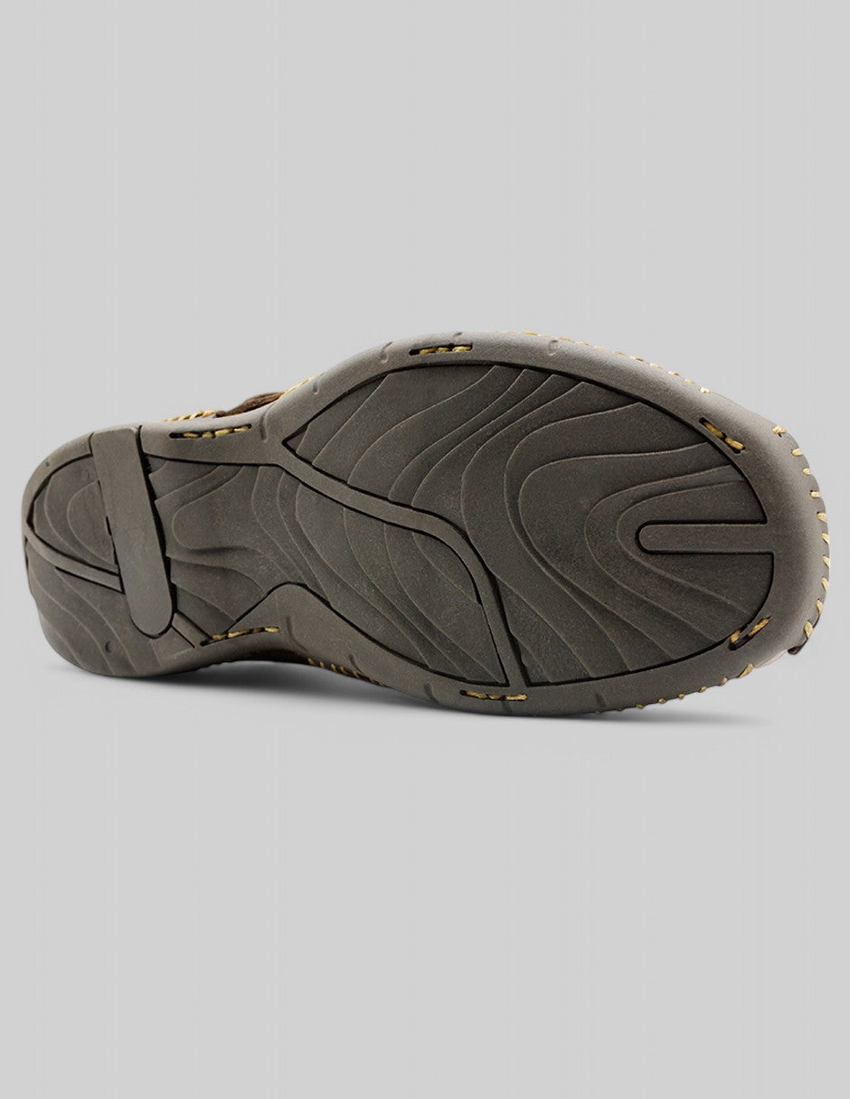Sandalias casuales Hand Made en Piel – Café