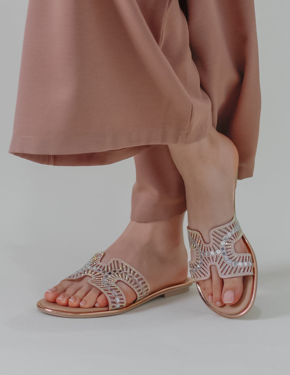 Sandalias de piso Soft en Textil – Rosa