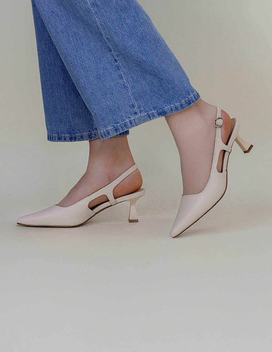 Zapatillas Kitten en Piel vegana – Blanco