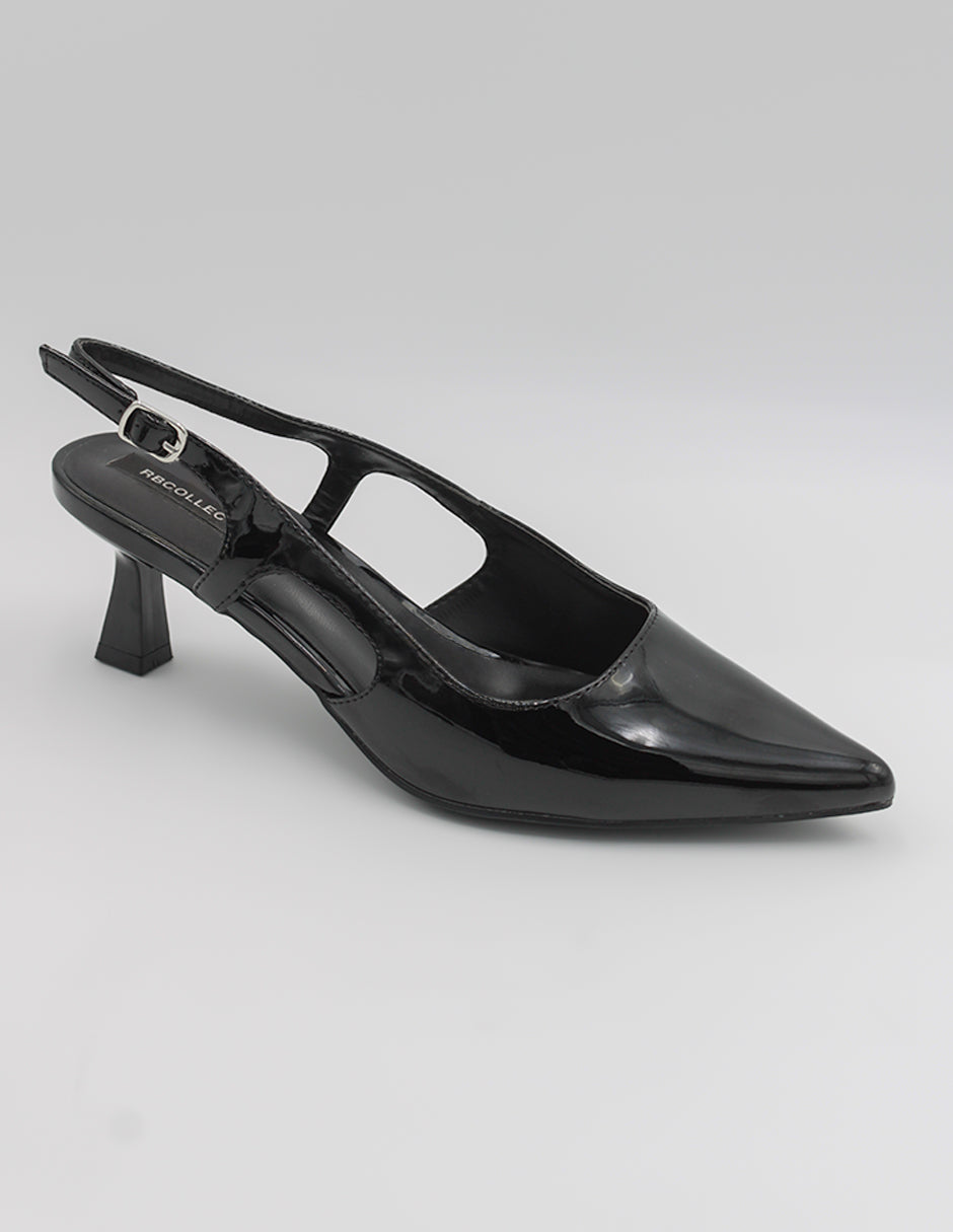 Zapatillas Exterior Charol Color Negro Para Mujer De RBCOLLECTION
