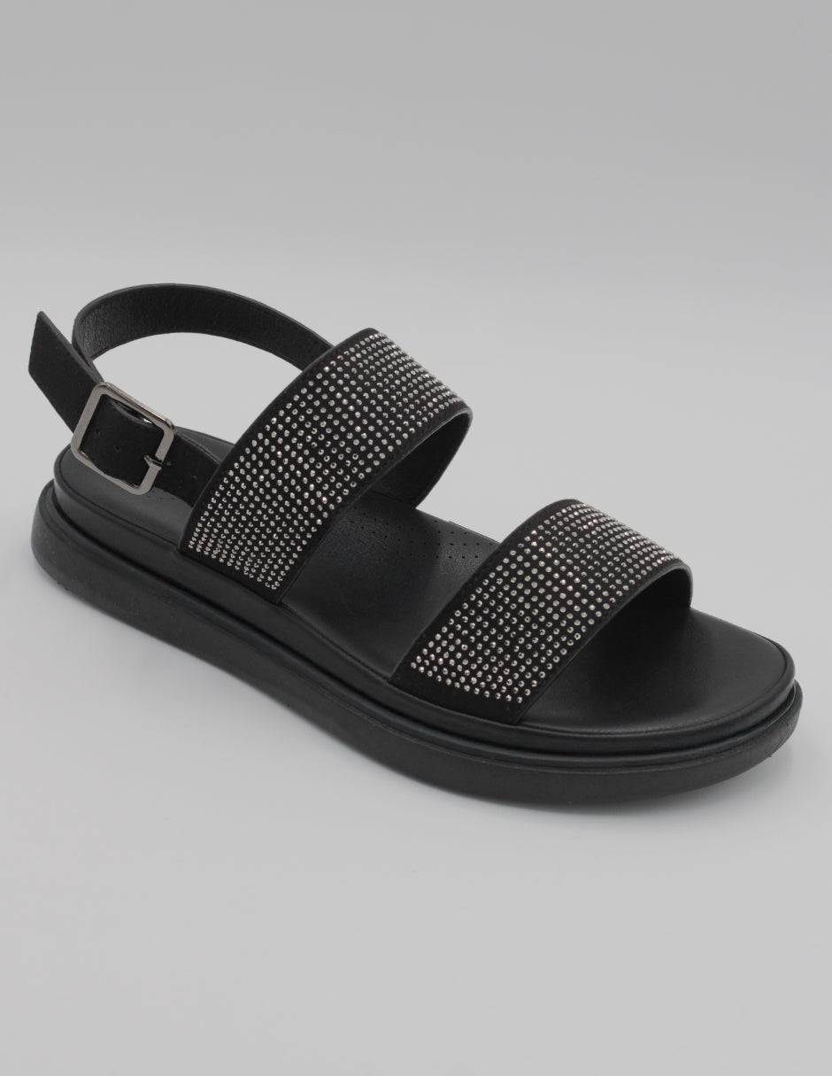 Sandalias con plataforma Exterior Textil Color Negro Para Mujer De RBBASICS