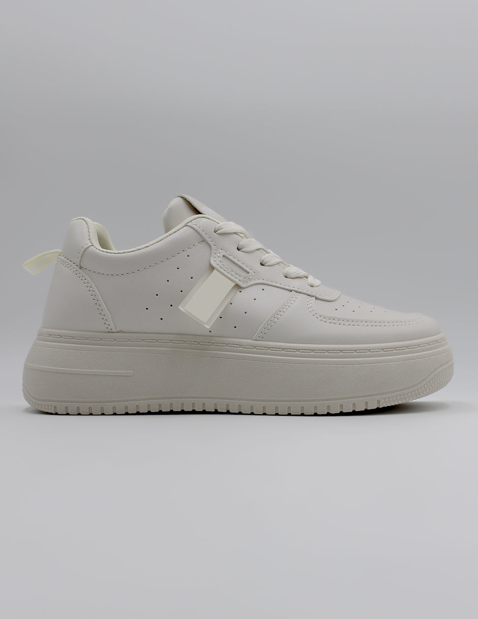 Tenis con cordones  Urbany en Textil – Beige