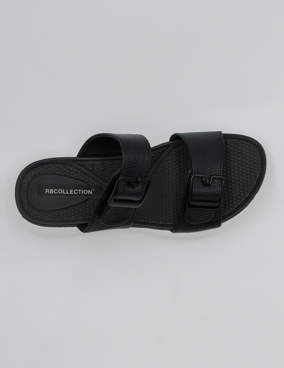 Sandalias con plataforma Steps en Piel vegana – Negro