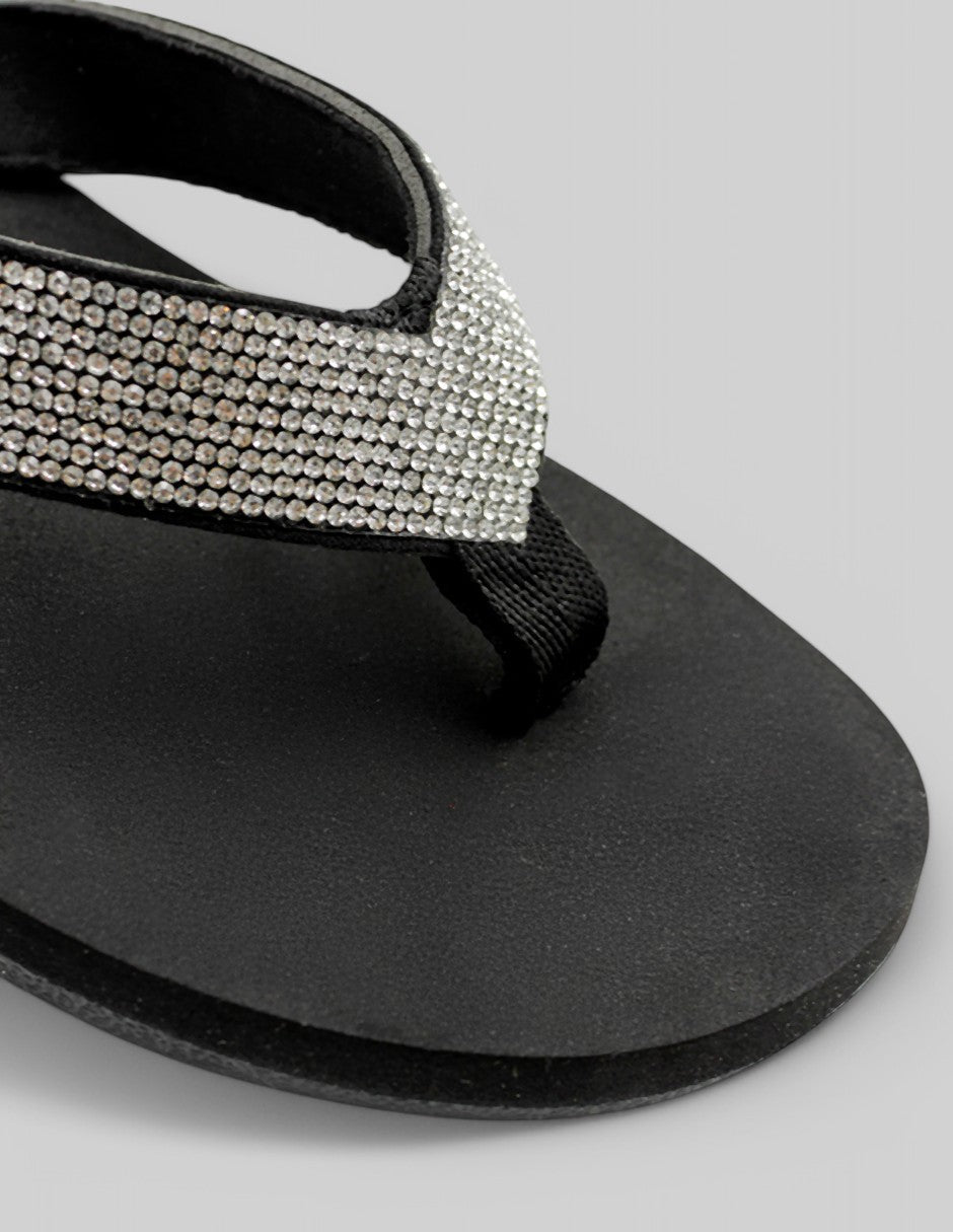 Sandalias de piso Walky en Textil – Negro