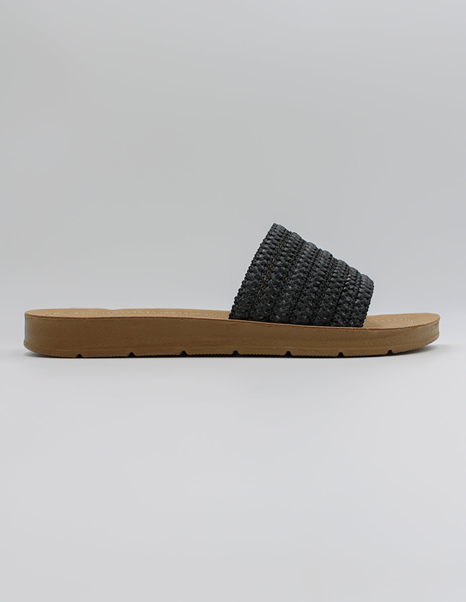 Sandalias de piso Onne en Textil – Negro