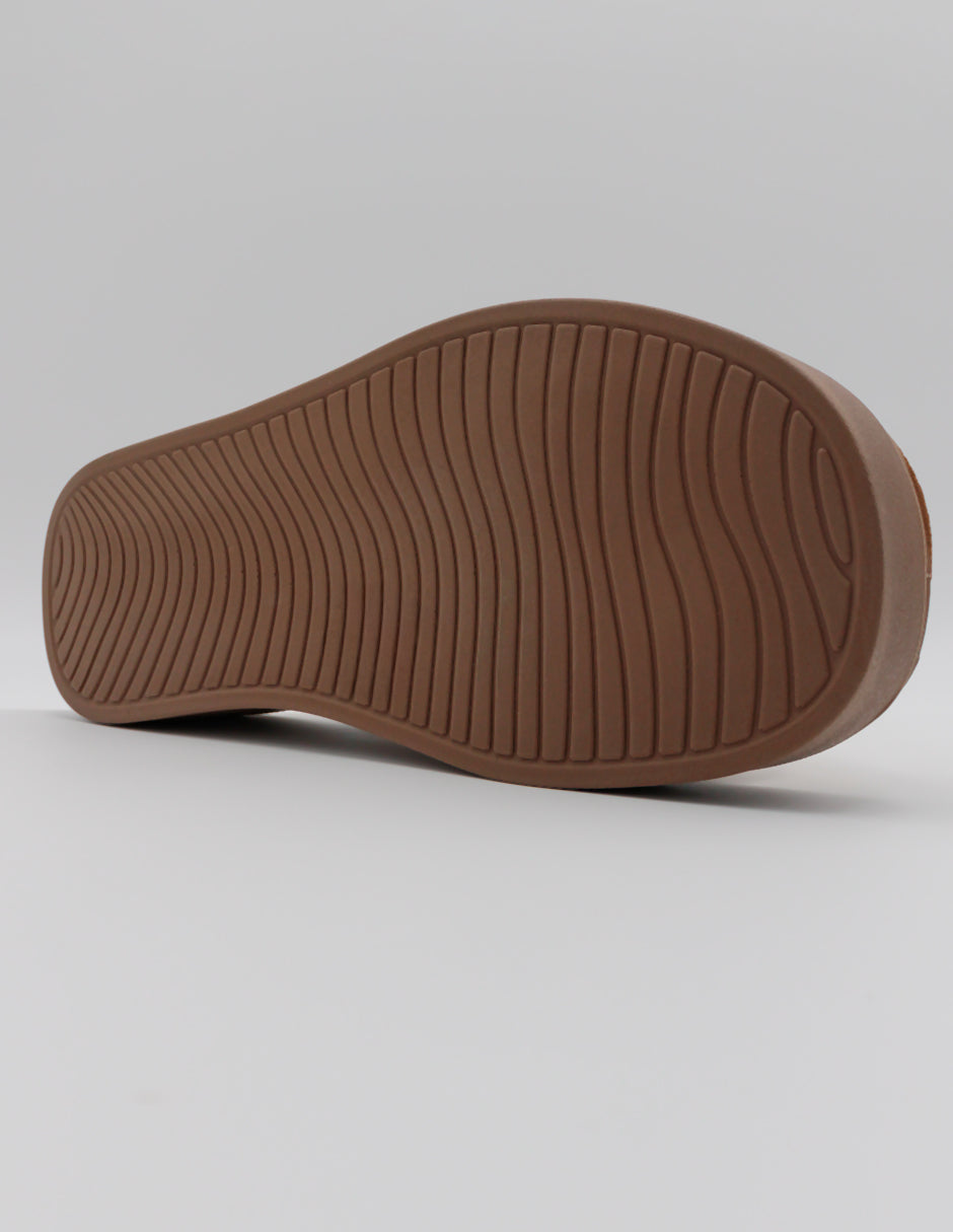 Sandalias con plataforma Steps en Textil – Café