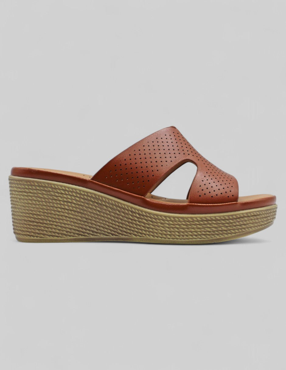 Sandalias con plataforma Daily  Piel vegana - Café